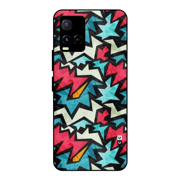Electric Color Design Metal Back Case for Vivo Y21T