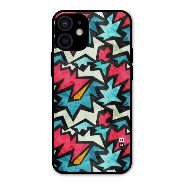 Electric Color Design Metal Back Case for iPhone 12 Mini