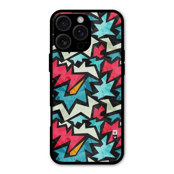 Electric Color Design Metal Back Case for iPhone 16 Pro Max