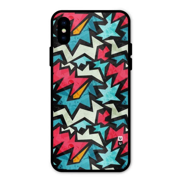 Electric Color Design Metal Back Case for iPhone X
