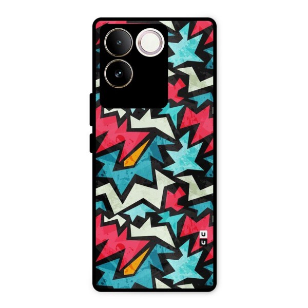 Electric Color Design Metal Back Case for iQOO Z7 Pro