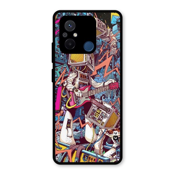 Electric Colors Metal Back Case for Poco C55