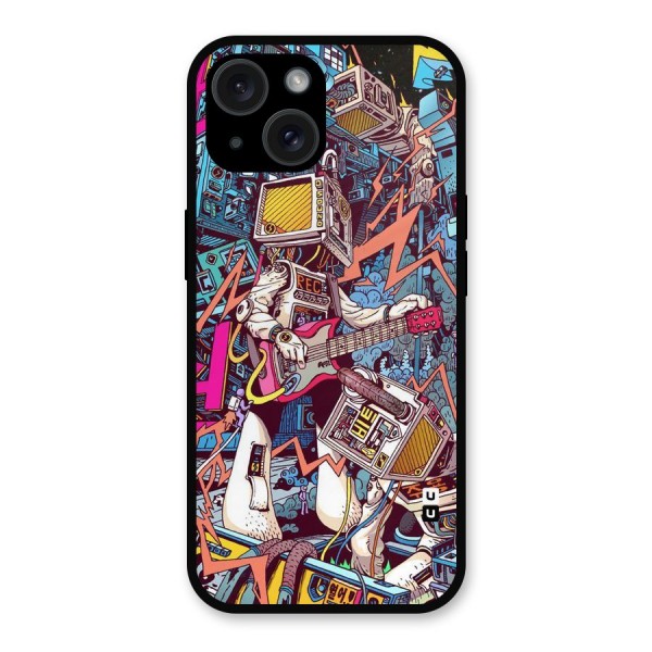 Electric Colors Metal Back Case for iPhone 15