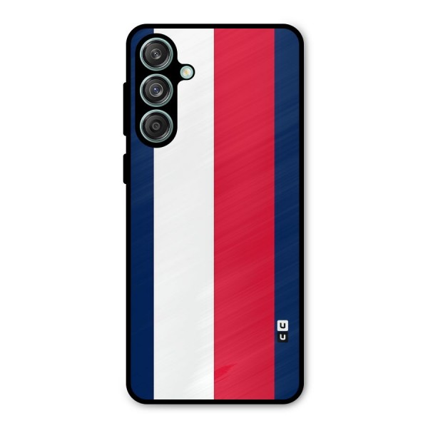Electric Colors Stripe Metal Back Case for Galaxy M55 5G