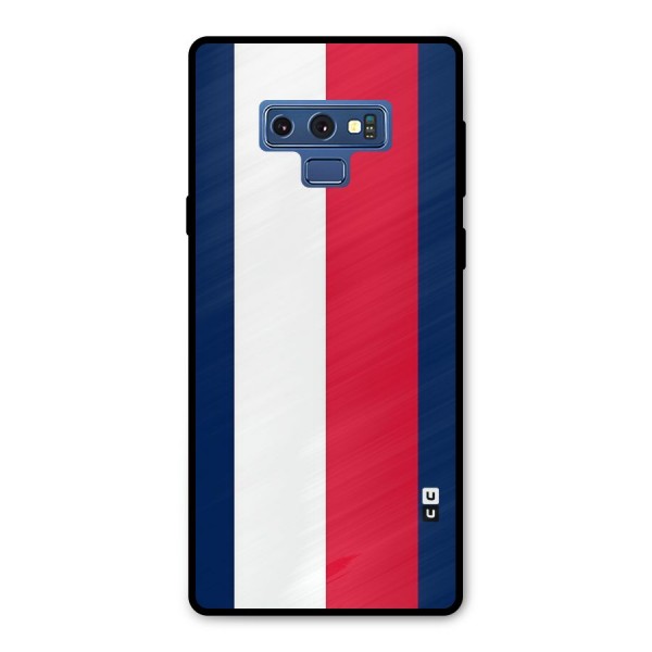 Electric Colors Stripe Metal Back Case for Galaxy Note 9