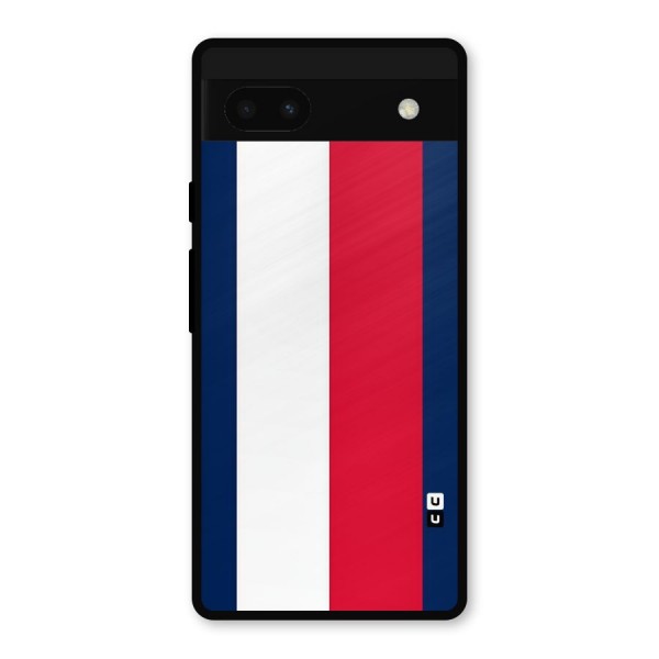 Electric Colors Stripe Metal Back Case for Google Pixel 6a