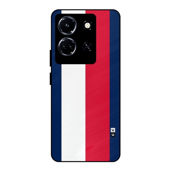 Electric Colors Stripe Metal Back Case for Infinix Note 30 5G
