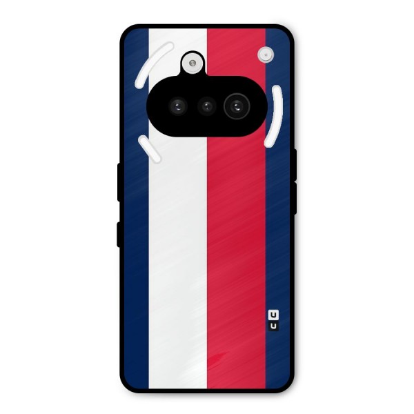 Electric Colors Stripe Metal Back Case for Nothing Phone 3a