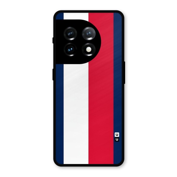 Electric Colors Stripe Metal Back Case for OnePlus 11