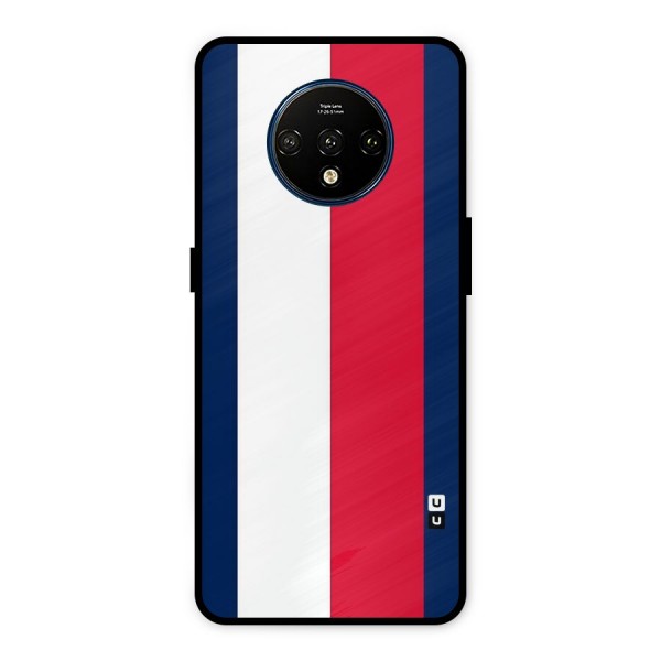 Electric Colors Stripe Metal Back Case for OnePlus 7T