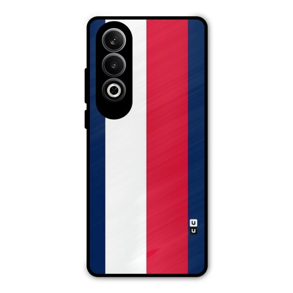 Electric Colors Stripe Metal Back Case for OnePlus Nord CE4