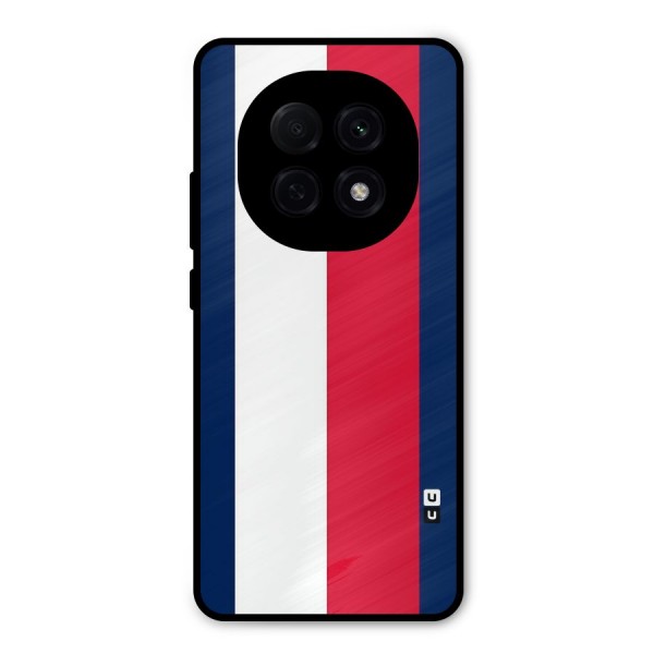 Electric Colors Stripe Metal Back Case for Oppo F29 Pro