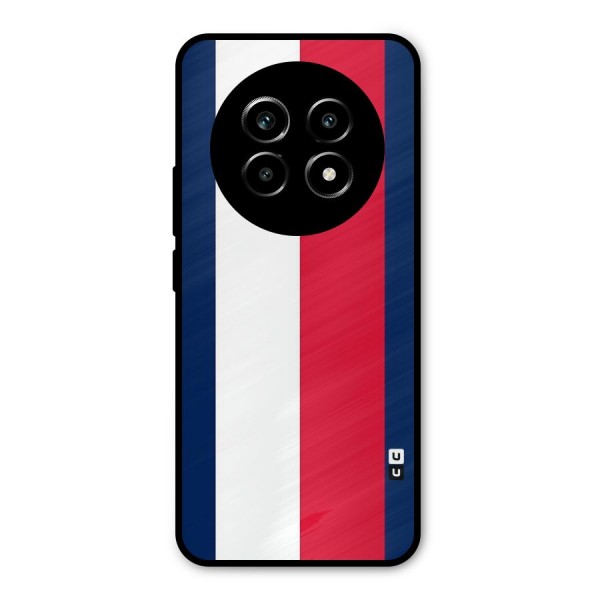 Electric Colors Stripe Metal Back Case for Realme 13 Pro