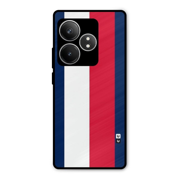 Electric Colors Stripe Metal Back Case for Realme GT 6T
