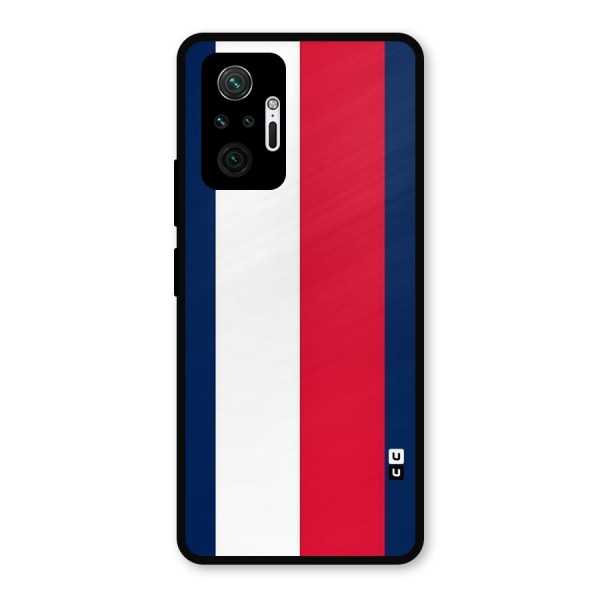 Electric Colors Stripe Metal Back Case for Redmi Note 10 Pro