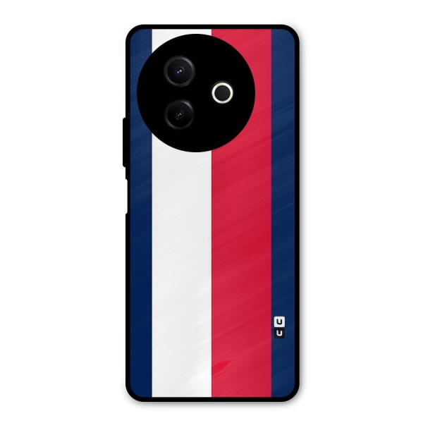 Electric Colors Stripe Metal Back Case for Vivo Y39