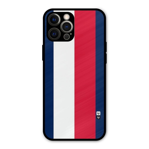Electric Colors Stripe Metal Back Case for iPhone 12 Pro Max