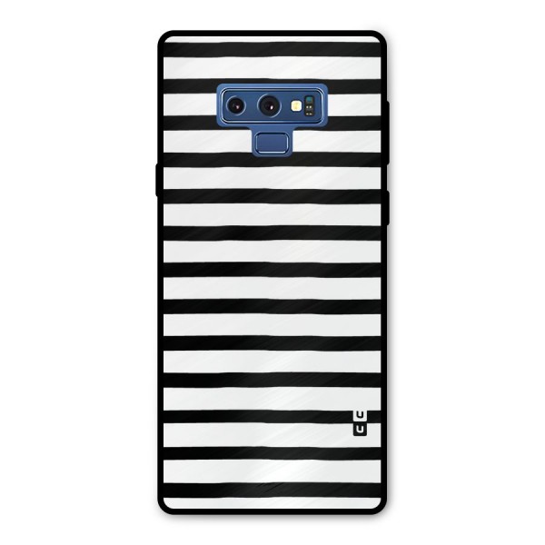 Elegant Basic Stripes Metal Back Case for Galaxy Note 9