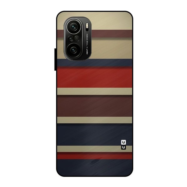 Elegant Stripes Pattern Metal Back Case for Mi 11X Pro