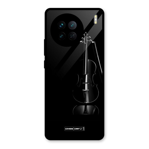 Elegant Violin Glass Back Case for Vivo X90