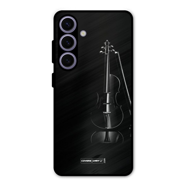 Elegant Violin Metal Back Case for Galaxy S24