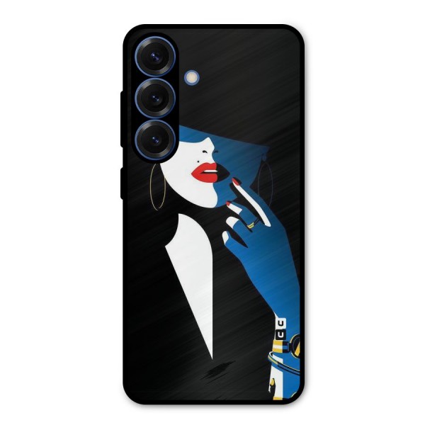 Elegant Woman Metal Back Case for Galaxy S25