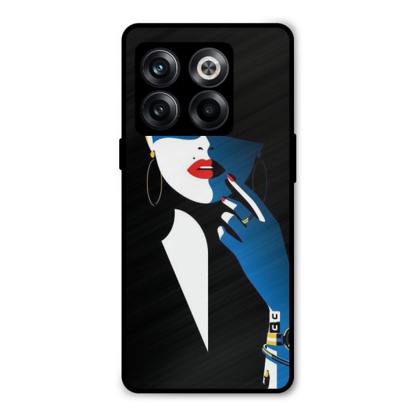Elegant Woman Metal Back Case for OnePlus 10T