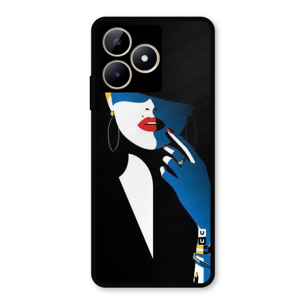 Elegant Woman Metal Back Case for Realme C53
