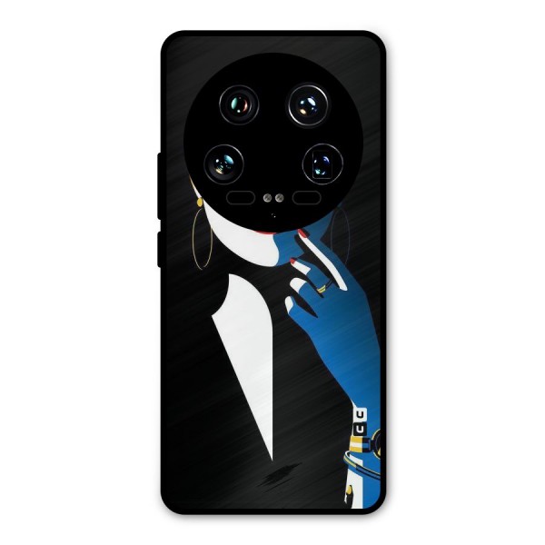Elegant Woman Metal Back Case for Xiaomi 14 Ultra