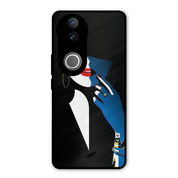 Elegant Woman Metal Back Case for iQOO Z10R