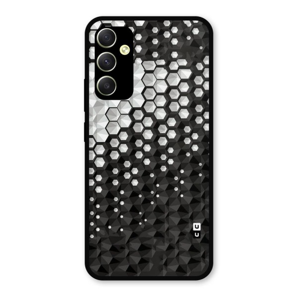 Elite Hexagonal Metal Back Case for Galaxy A34