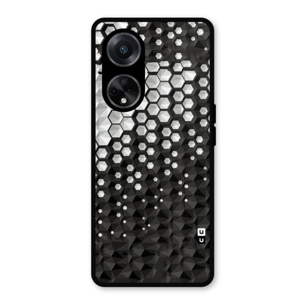 Elite Hexagonal Metal Back Case for Oppo F23
