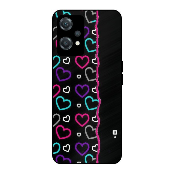 Empty Hearts Metal Back Case for OnePlus Nord CE 2 Lite 5G