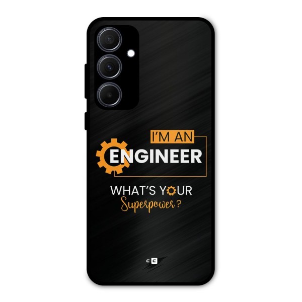 Engineer Superpower Metal Back Case for Galaxy A35