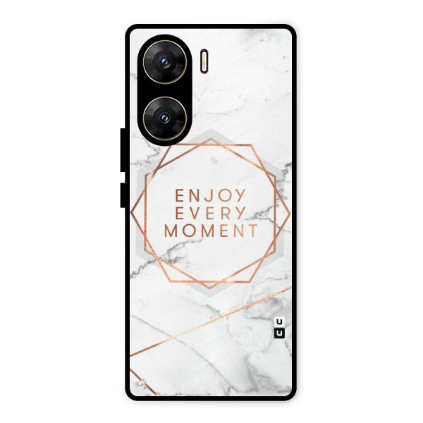 Enjoy Every Moment Metal Back Case for Vivo V29e