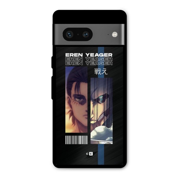 Eren Yeager Angry Metal Back Case for Google Pixel 7