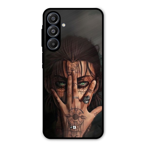Eren Yeager Illustration Metal Back Case for Galaxy A16 5G