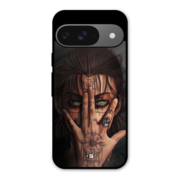 Eren Yeager Illustration Metal Back Case for Google Pixel 9