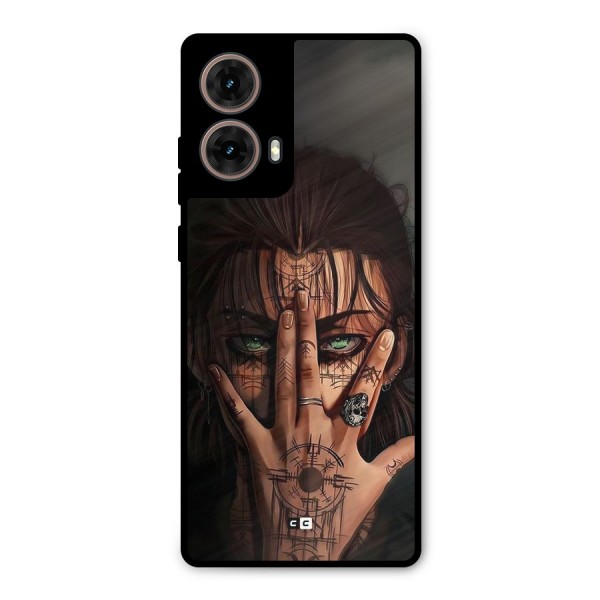 Eren Yeager Illustration Metal Back Case for Moto G85