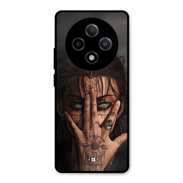 Eren Yeager Illustration Metal Back Case for Oppo F27 Pro Plus