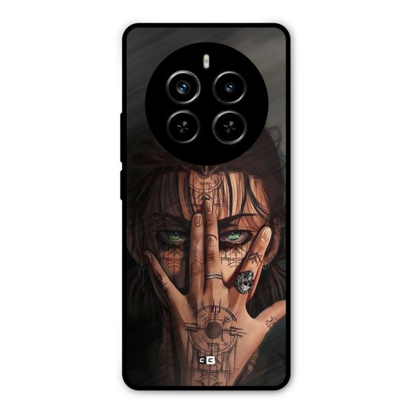 Eren Yeager Illustration Metal Back Case for Realme P1 Pro