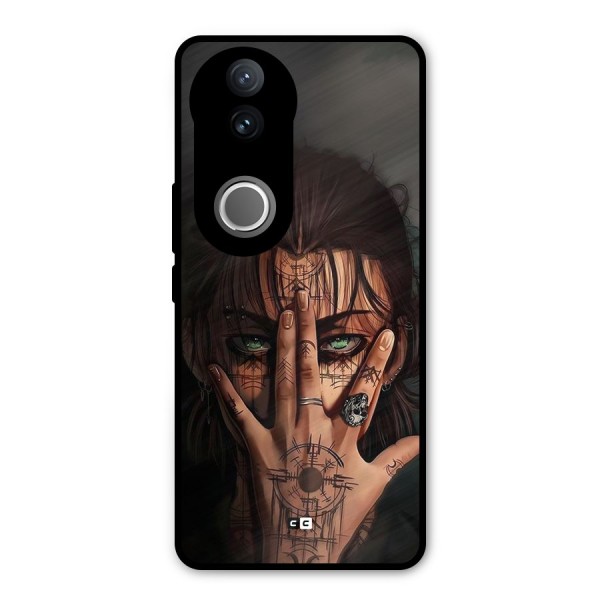 Eren Yeager Illustration Metal Back Case for Vivo V50e