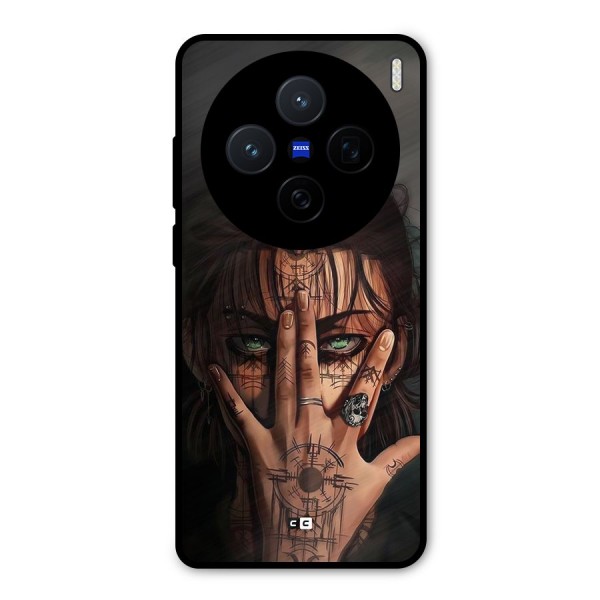 Eren Yeager Illustration Metal Back Case for Vivo X200
