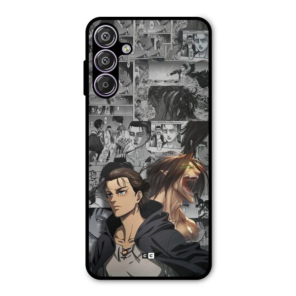 Eren Yeager Manga Metal Back Case for Galaxy F15