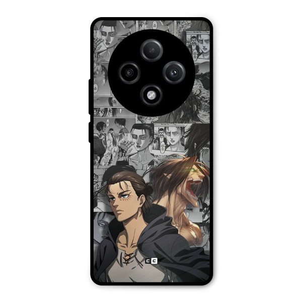 Eren Yeager Manga Metal Back Case for Oppo F27 Pro Plus