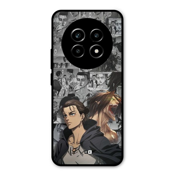 Eren Yeager Manga Metal Back Case for Realme 13 Pro