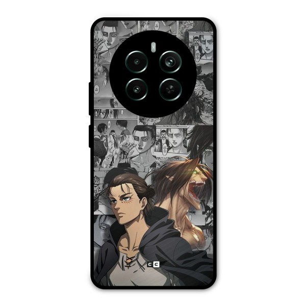 Eren Yeager Manga Metal Back Case for Realme Narzo 70 Pro