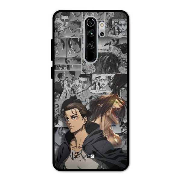 Eren Yeager Manga Metal Back Case for Redmi Note 8 Pro