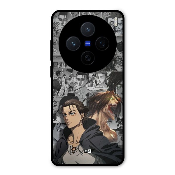 Eren Yeager Manga Metal Back Case for Vivo X200