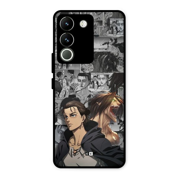 Eren Yeager Manga Metal Back Case for Vivo Y200